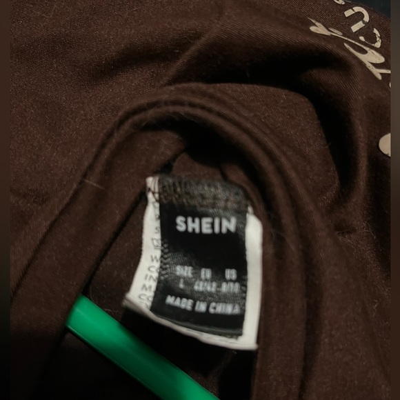 brown crop top, size large - Picture 3 of 3